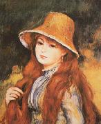 Girl and Golden Hat, Pierre Renoir